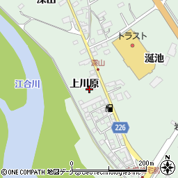 宮城県大崎市岩出山上野目上川原周辺の地図