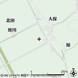 宮城県大崎市岩出山上野目北田周辺の地図