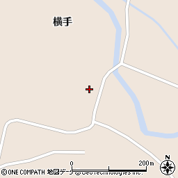 宮城県栗原市高清水横手周辺の地図