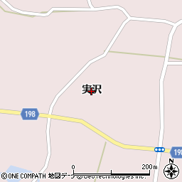 宮城県登米市南方町（実沢）周辺の地図