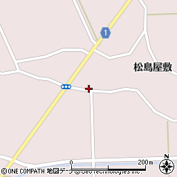 宮城県登米市南方町松島屋敷119周辺の地図