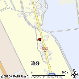 山形県鶴岡市中田追分56周辺の地図