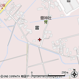 宮城県登米市南方町雷576周辺の地図