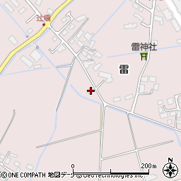 宮城県登米市南方町雷246周辺の地図