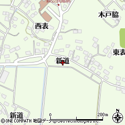 宮城県登米市迫町森（新道）周辺の地図