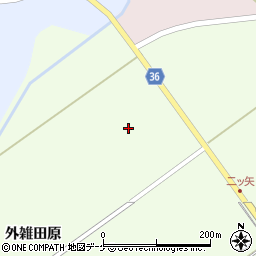 宮城県登米市登米町日野渡外雑田原周辺の地図