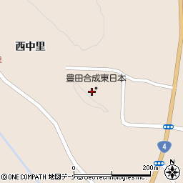 宮城県栗原市高清水西中里3-3周辺の地図