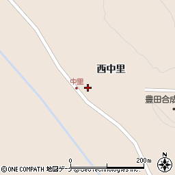 宮城県栗原市高清水西中里22周辺の地図