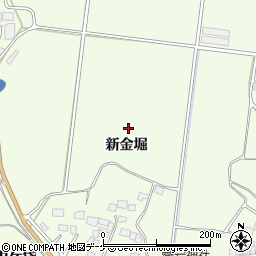 宮城県登米市迫町森新金堀周辺の地図