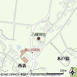 八幡神社周辺の地図