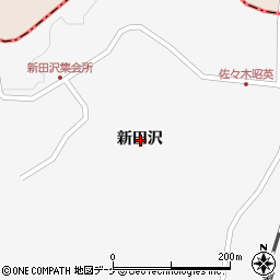 宮城県栗原市瀬峰新田沢周辺の地図