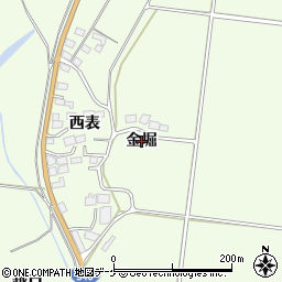 宮城県登米市迫町森金堀周辺の地図