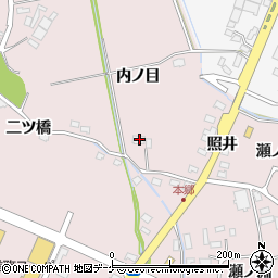 宮城県登米市南方町内ノ目60周辺の地図