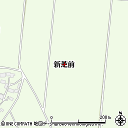 宮城県登米市迫町森新芝前周辺の地図