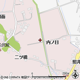 宮城県登米市南方町内ノ目周辺の地図