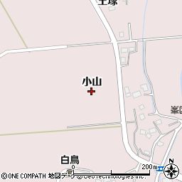 宮城県登米市南方町（小山）周辺の地図