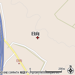 宮城県栗原市高清水日向73-1周辺の地図