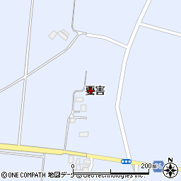 宮城県登米市中田町宝江新井田要害周辺の地図