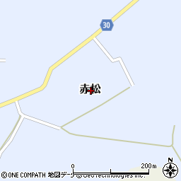 〒996-0213 山形県最上郡大蔵村赤松の地図