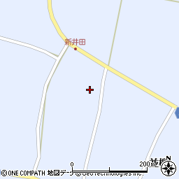 宮城県登米市中田町宝江新井田上待井24周辺の地図