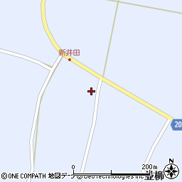 宮城県登米市中田町宝江新井田上待井20-3周辺の地図