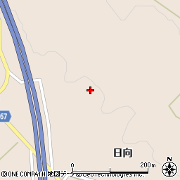 宮城県栗原市高清水日向42周辺の地図