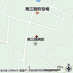 南三陸町役場　上下水道事業所周辺の地図