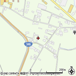 宮城県登米市迫町森平柳64-2周辺の地図