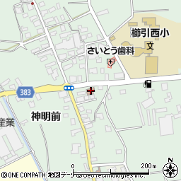 山添郵便局周辺の地図