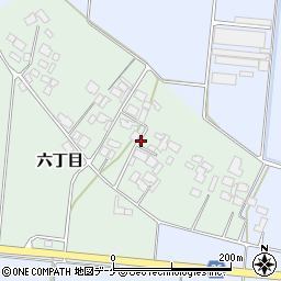 宮城県登米市中田町宝江森六丁目周辺の地図