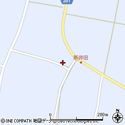 宮城県登米市中田町宝江新井田上待井13周辺の地図