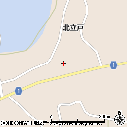 宮城県登米市迫町新田北立戸周辺の地図