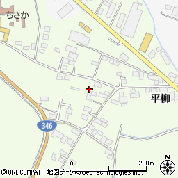 宮城県登米市迫町森平柳10-3周辺の地図