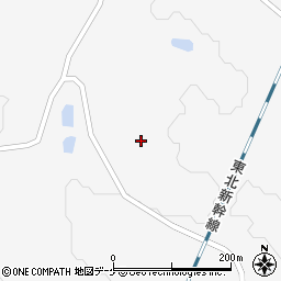 宮城県栗原市瀬峰刈安沢255周辺の地図