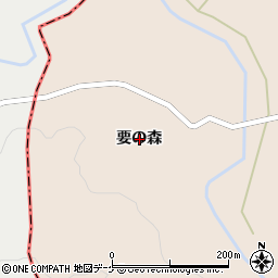 宮城県栗原市高清水要の森周辺の地図