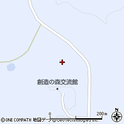 鶴岡市役所羽黒庁舎　創造の森交流館周辺の地図