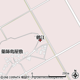 宮城県登米市南方町鶴江周辺の地図