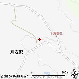 宮城県栗原市瀬峰刈安沢43周辺の地図