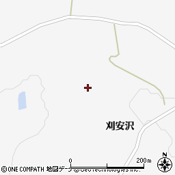 宮城県栗原市瀬峰刈安沢6周辺の地図