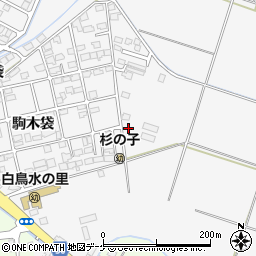 宮城県登米市迫町佐沼新駒木袋周辺の地図