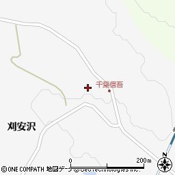宮城県栗原市瀬峰刈安沢41周辺の地図