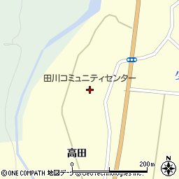 鶴岡市田川コミュニティセンター周辺の地図