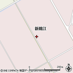 宮城県登米市南方町新鶴江周辺の地図