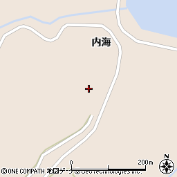 宮城県登米市迫町新田内海周辺の地図