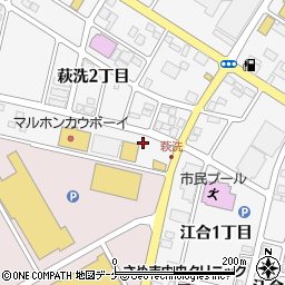 ユニクロ佐沼店駐車場周辺の地図
