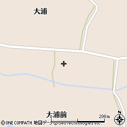 宮城県登米市迫町新田新大浦周辺の地図