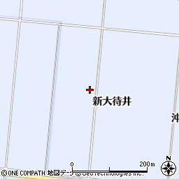 宮城県登米市中田町宝江新井田大待井周辺の地図
