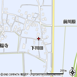 山形県鶴岡市勝福寺下川田周辺の地図