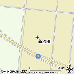 宮城県登米市中田町石森（新沼田）周辺の地図