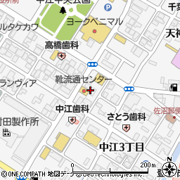 サンクリーニング　中江本店周辺の地図